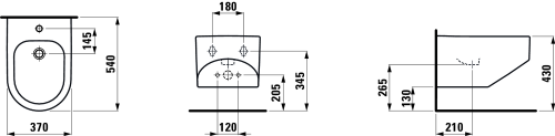 Laufen Sonar fali bide LCC felülettel H8303414003021