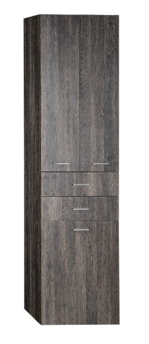 AQUALINE ZOJA állószekrény fiókkal, szennyeskosárral, 50x184x2cm, mali wenge 51294