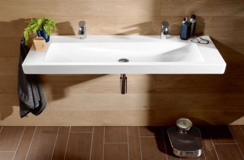 Villeroy & Boch Subway 2.0 130x47 cm mosdó, túlfolyó nélkül CeramicPlus felülettel 7176 D3 R1 (7176D3R1)
