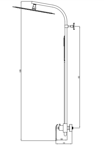 Wellis Rundo zuhanyoszlop ACS0220