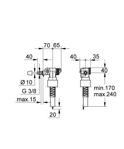 Grohe töltőszelep 37095000