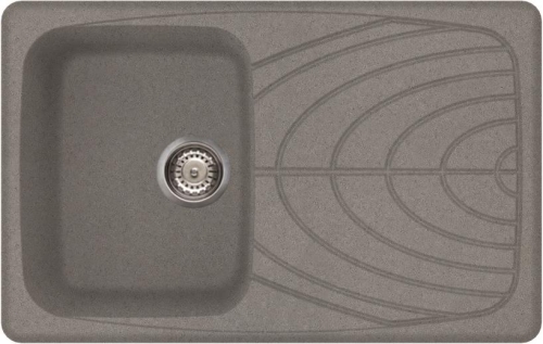 Elleci Master 300 egy medence csepegtetővel gránit mosogató, M73 Titanium LMM30073