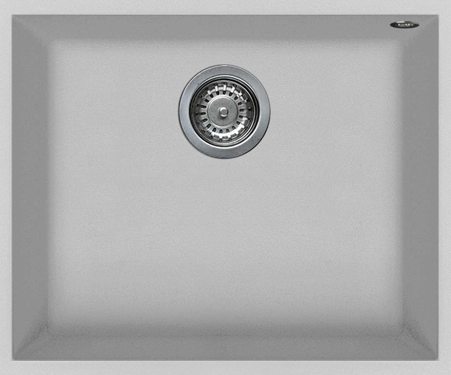 Elleci Quadra 105 munkalap alá szerelhető egy medencés gránit mosogató, M79 Aluminium LMQ10579BSO