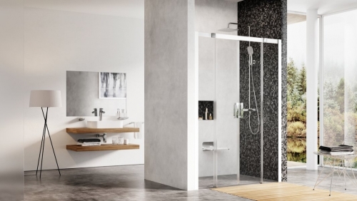 Ravak Matrix MSD4-140 cm-es zuhanyajtó krómhatású+Transparent 0WKM0C00Z1