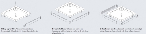 Radaway Argos C 140 zuhanytálca előlap, fehér 001-510134004