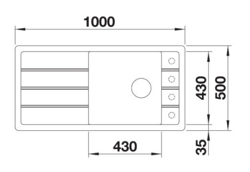 BLANCO Faron XL 6S Silgranit mosogató szűrőkosárral jázmin 524808