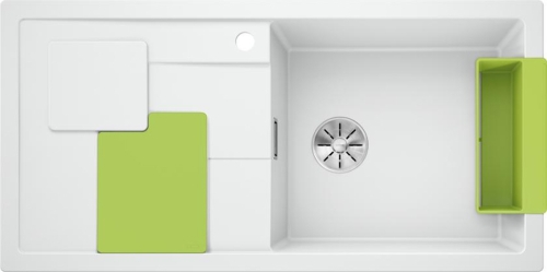 BLANCO SITY XL 6S Silgranit mosogató kiwi tartozékokkal, fehér 525063