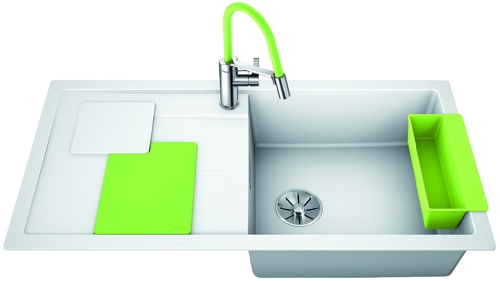BLANCO SITY XL 6S Silgranit mosogató kiwi tartozékokkal, fehér 525063