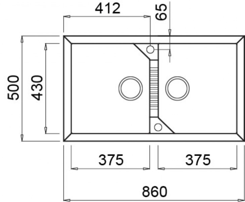 Elleci Tekno 450 két medencés gránit mosogató, M73 Titanium LMT45073
