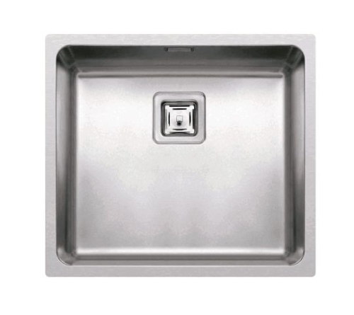 Elleci W-Square 450 munkalapra, munkalap alá és szintbe is szerelhető 1 medence, inox LIW450SACMU