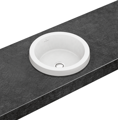 Villeroy and Boch Architectura 41,5 cm beépíthető mosdó, túlfolyó nélkül CeramicPlus felülettel 416541R1