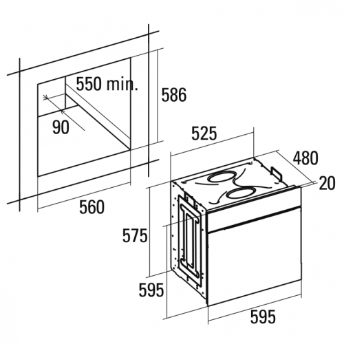 Cata CM 760 AS BK beépíthető sütő, 07032307