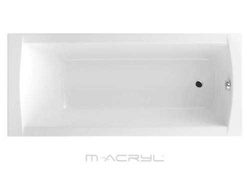 M-Acryl Viva 160x70 cm egyenes kád kádlábbal 12451