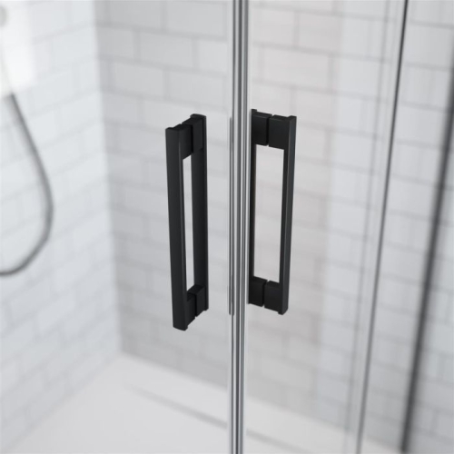 Radaway Idea Black KDJ 100 B szögletes fekete zuhanykabin ajtó 387040-54-01L