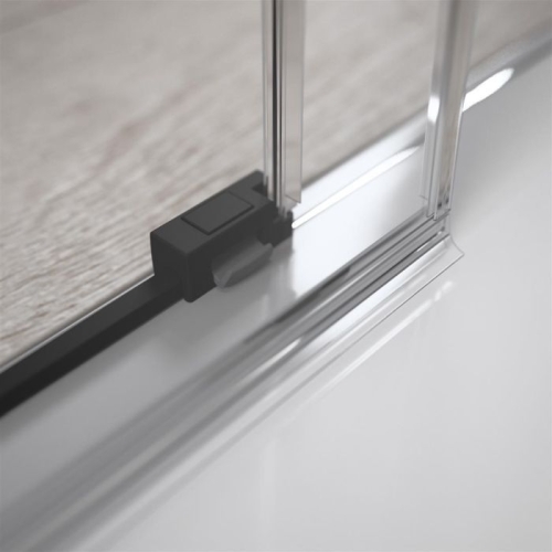 Radaway Idea Black KDJ 130 J szögletes fekete zuhanykabin ajtó 387043-54-01R