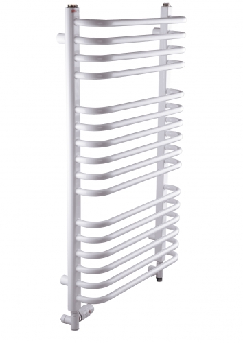 Radeco UMBERTO AD3-500/UE standard törölközőszárítós csőradiátor (610 W, fehér, 930x550 mm)