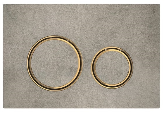 Geberit Sigma21 nyomólalap, sárgaréz/betonszerű megjelenés 115.652.JV.1