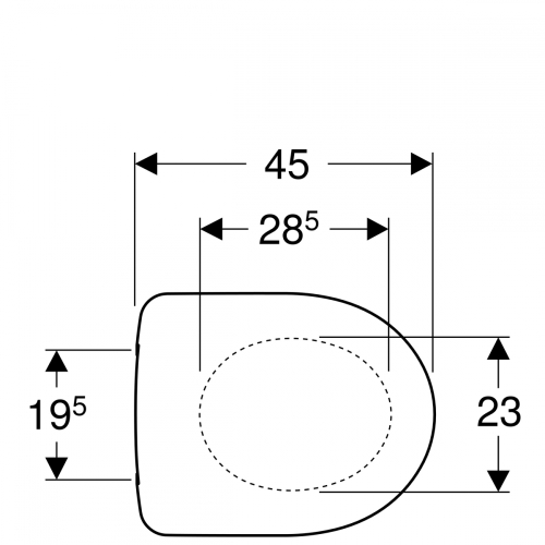 Geberit Selnova Compact lassú záródású WC-ülőke 501.576.01.1 (K)