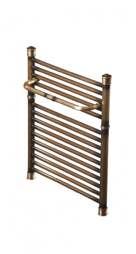 Radeco RETRO A1-400/P/CR design törölközőszárítós csőradiátor (220 W, fehér, 490x435 mm)