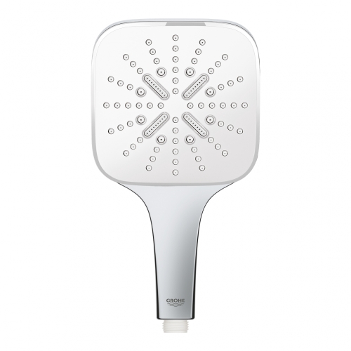 Grohe Rainshower SmartActive 130 Cube Kézizuhany, 3 féle vízsugárral króm/fehér 26551LS0