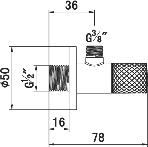 KLUDI A-QA sarokszelep 1584605-00