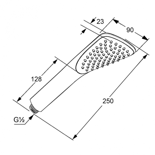 KLUDI Fizz kézizuhany 1S, fehér 6760043-00
