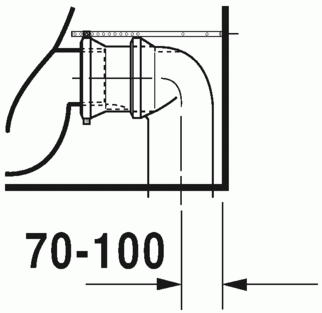 Duravit Viu rimless monoblokkos wc csésze (tartály nélkül) 219109 (2191090000)