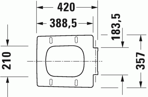 Duravit Viu wc ülőke 0021210000