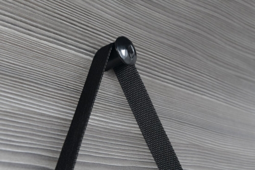 Sapho ORBITER kerek tükör akasztóval, átm:50cm, matt fekete ORB050