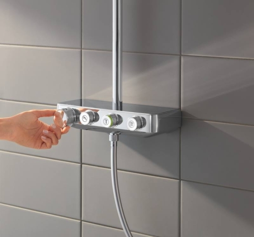GROHE Euphoria SmartControl 310 termosztátos zuhanyrendszer, fényes nikkel 26507BE0