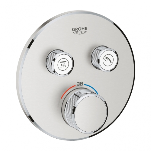 GROHE Grohtherm SmartControl termosztátos színkészlet, matt szuperacél 29119DC0