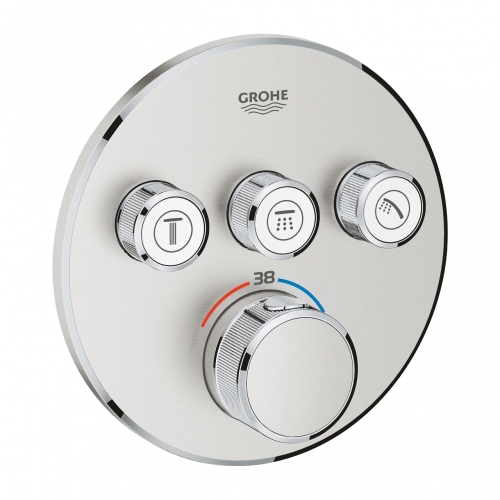 GROHE Grohtherm SmartControl termosztátos színkészlet, matt szuperacél 29121DC0