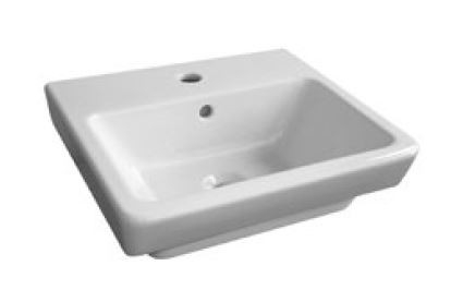 Roca Caserta pultra ültethető vagy falra szerelhető mosdó 45x39 cm A3270J4000
