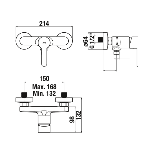 Jika Lyra Smart zuhany csaptelep H3311Z70044001