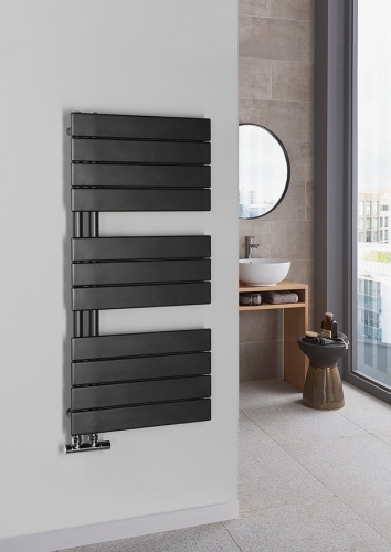 AQUALINE MILI fürdőszobai radiátor, 450x934mm, 381W, antracit DC605T