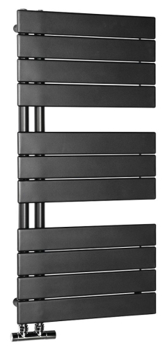 AQUALINE MILI fürdőszobai radiátor, 450x934mm, 381W, antracit DC605T