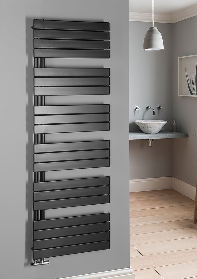 AQUALINE MILI fürdőszobai radiátor, 600x1798mm, 927W, antracit DC655T