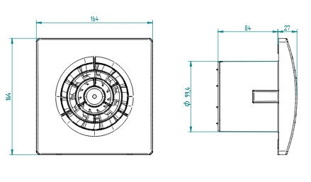 Aerauliqa Quasar T BB háztartási ventilátor 001197