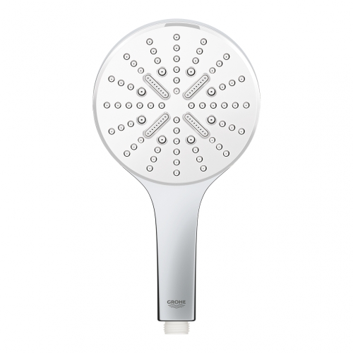 Grohe Rainshower SmartActive 130 Kézizuhany, 3 féle vízsugárral, króm/fehér 26574LS0