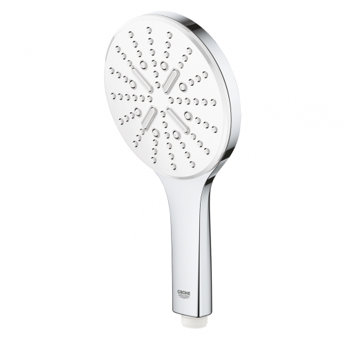 Grohe Rainshower SmartActive 130 Kézizuhany, 3 féle vízsugárral, króm/fehér 26574LS0