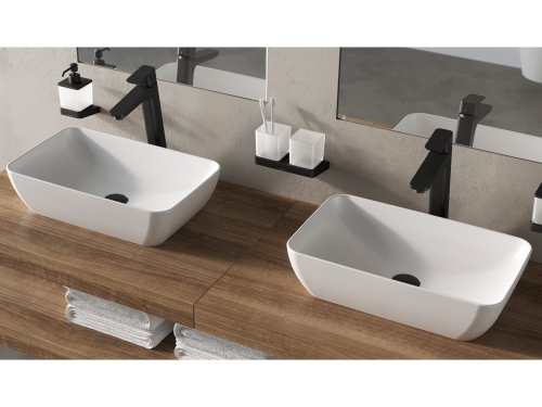 Ravak Uni R Slim 50x31 cm pultra ültethető mosdó, fehér XJX01150001