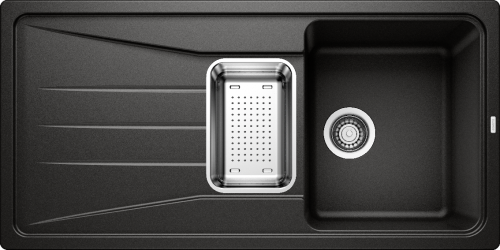 BLANCO SONA 6 S Gránit mosogató SILGRANIT PuraDur, fekete 525974