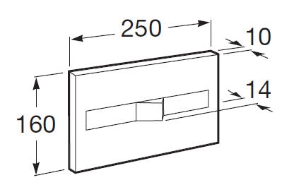 Roca Duplo szerelőelem nyomólappal SZP-RC2 (A890090020, A890096002)