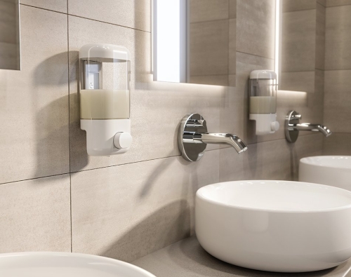 AQUALINE fali szappanadagoló, 600ml, fehér 2280