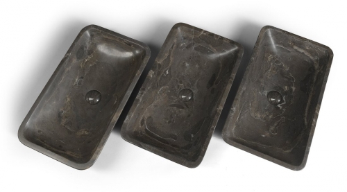 Sapho BLOK kőmosdó, 60x11x35cm, matt sötét kő 2401-37