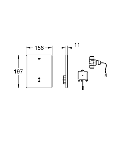 Grohe Tectron Skate Infravörös-elektronika vizeldéhez 37750000