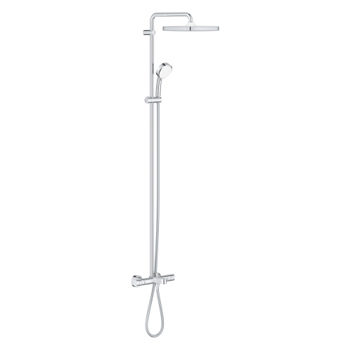 Grohe Tempesta Cosmopolitan System 250 Cube Termosztátos zuhanyrendszer kádtöltővel falra szerelésre 26691000