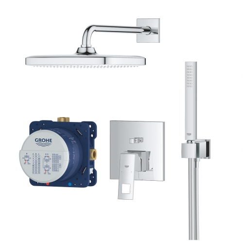 GROHE Eurocube zuhanyrendszer Tempesta 250 Cube fejzuhannyal 25239000