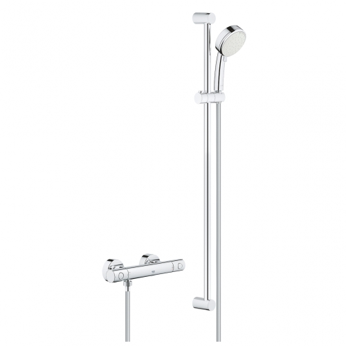 Grohe Grohtherm 800 Cosmopolitan termosztátos zuhanycsaptelep zuhanyszettel 34769000