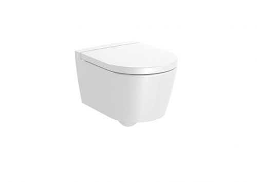 Roca Inspira Round Compact Rimless fali wc, fehér A346528000